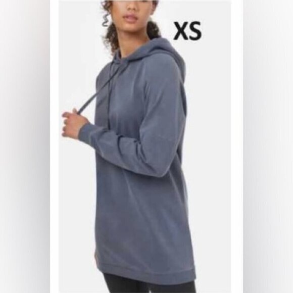 TenTree - Women's French Terry Hoodie Dress - Periscope Grey. Size: XS. NWT - Picture 12 of 13